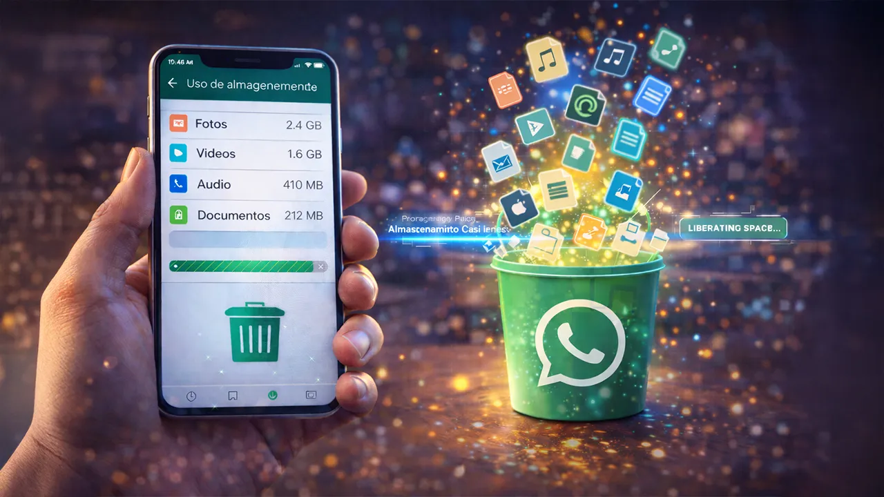 Guía para eliminar archivos basura de WhatsApp y liberar espacio en tu celular