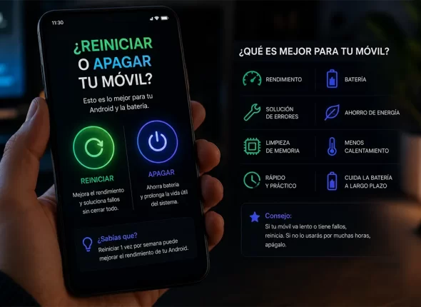 Reiniciar o apagar el móvil-Esto es lo mejor para tu Android y la batería