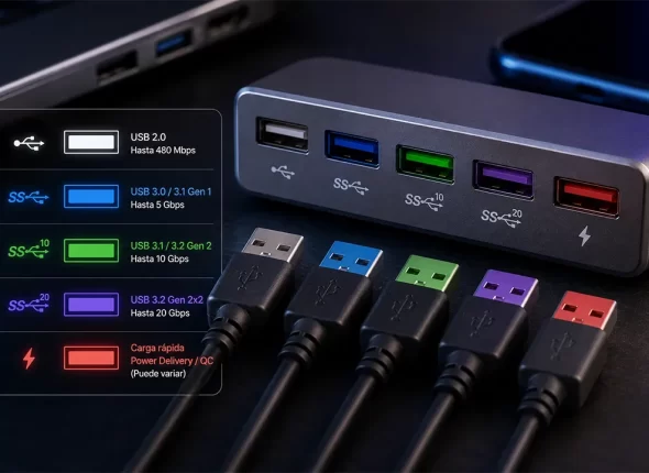 Qué significan los colores de los puertos USB-La guía completa para entenderlos